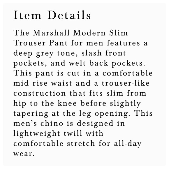 AG Adriano Goldschmied The Marshall Modern Slim Fit Trouser Pants in Grey Sz 33R - Picture 13 of 13